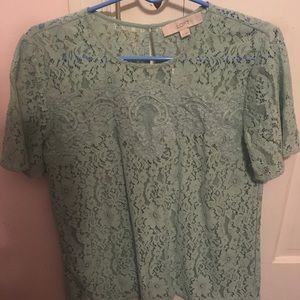 NWOT - LOFT Lace shirt size small